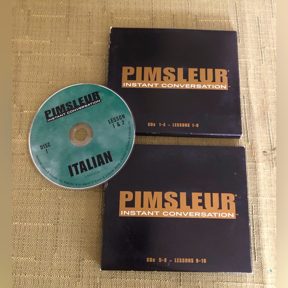 Italian Instant Conversation CD Set - in Sleeve Inserts
